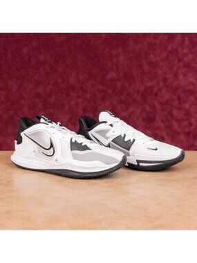 Nike Men Kyrie Low 5 White Black Mesh Athletic basketball sneakers size 13